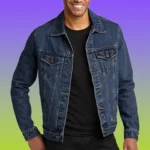 Slim Fit Denim Jacket Modern Tailored Look